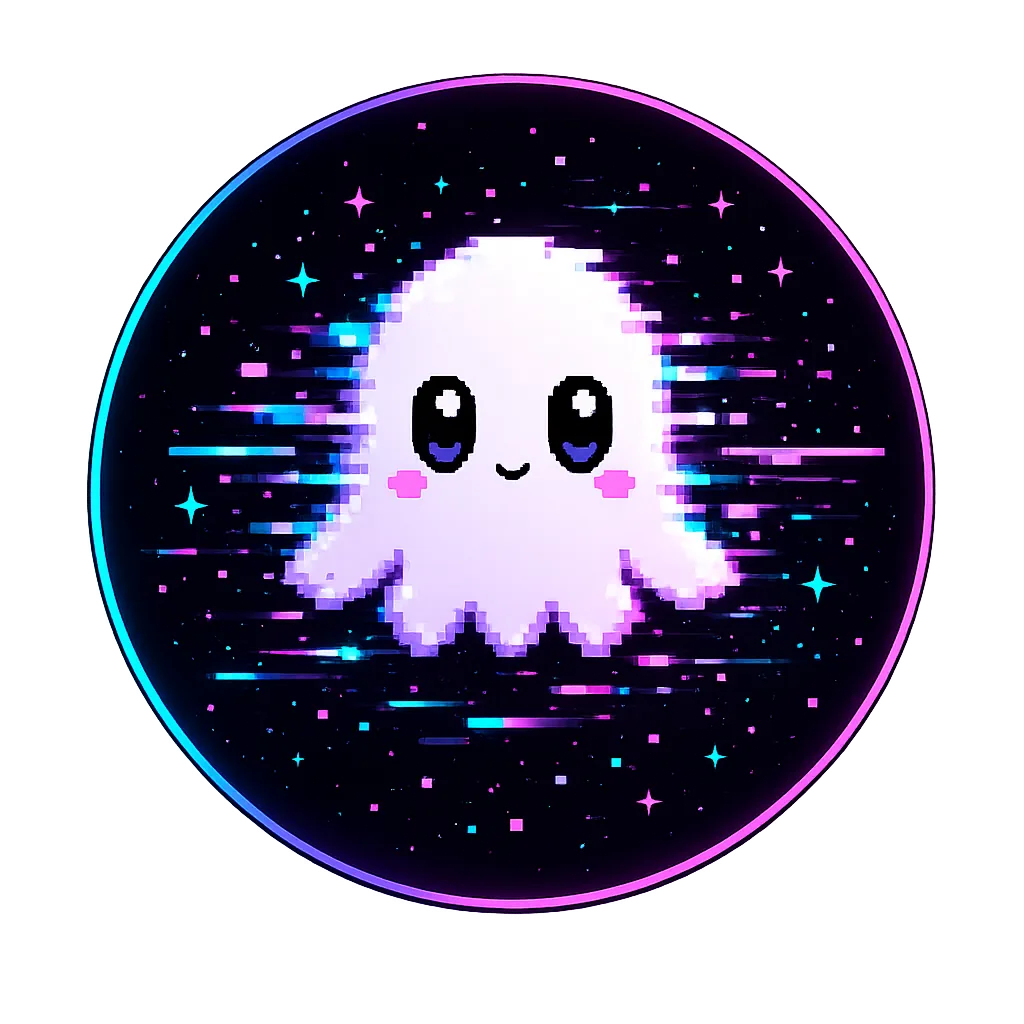 Glitch, the Glitched Pixel mascot